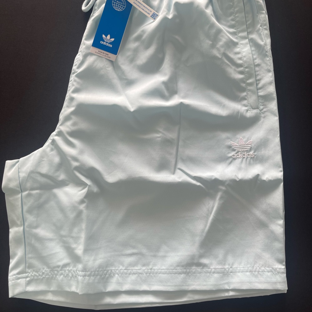 Adidas men’s trace woven shorts almost blue. Size 2XLarge